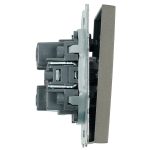 Выключатель 1-клавишный (механизм) Stekker Эмили 250В 10А RSW10-5103-09 антрацит soft touch 49917