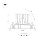 Встраиваемый светодиодный светильник Arlight MS-Forecast-Built-Turn-R102-12W Day4000 033659