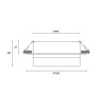 Встраиваемый светильник Hesby Lighting Nimbus HSBL_0129