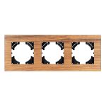 Рамка на 3 поста из натурального дерева Arlight FRM-XSILO-WD-3-SNL 051276