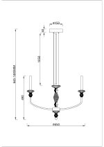 Подвесная люстра Divinare Capello 4947/01 SP-6