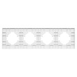 Рамка на 4 поста пластиковая Arlight FRM-PERIO-PL-4-WH 049758