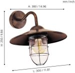 Уличный настенный светильник Eglo Melgoa 94863