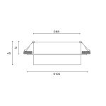 Встраиваемый светильник Hesby Lighting Nimbus HSBL_0127
