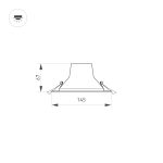 Встраиваемый светильник Arlight IM-Storm-R145-15W Day4000-MIX 032432
