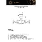 Потолочная люстра Aployt Bernadet APL.865.07.60
