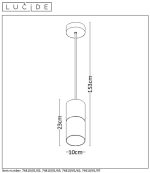 Подвесной светильник Lucide ZINO 74410/01/02
