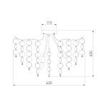 Потолочная люстра Bogates Bolla 334/9 Smart (319/9)