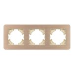 Рамка на 3 поста алюминиевая Arlight FRM-AKIRY-AL-3-GD 049730