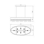 Подвесной светильник Lucia Tucci Fabian 1554.5 Gold Leaf
