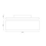 Настенный светильник Lucia Tucci Aero W206 Nero LED