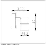 Уличный настенный светодиодный светильник Lucide Arne-Led 14867/05/12