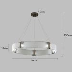 Подвесной светильник Delight Collection Parallel Ring D8028P/R/D800 black/white