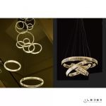 Подвесная люстра iLedex Woodstock 10920P/3-70W-3000K (8/6/4) GL-CL