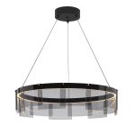 Подвесная люстра Delight Collection Stratos D8825P/M black/smoky