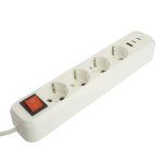 Удлинитель 4-местный с/з с выключателем Stekker Home HM071-41-02 50139