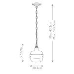 Подвесной светильник Feiss Cadence FE-CADENCE-1P-MB