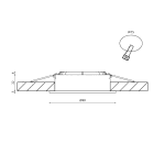 Встраиваемый светильник DesignLed FA-NIA-179612EA-WH-WW 003549