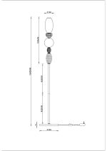 Торшер Divinare Ambra 5016/17 PN-20