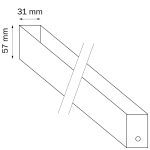 Шинопровод двухконтактный однофазный Lightstar Teta 505036