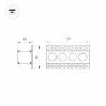 Встраиваемый светодиодный светильник Arlight MS-Orient-Built-Trimless-TC-S38x127-10W Day3000 031924