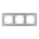 Рамка на 3 поста алюминиевая Arlight FRM-AKIRY-AL-3-SR 049728