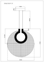 Подвесной светильник Divinare Bilancia 5194/01 SP-15
