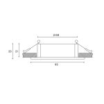 Встраиваемый светильник Hesby Lighting Atlas HSBL_0118