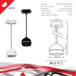 Трековый однофазный светильник Reluce 53015-0.9-001CT GX53 BK
