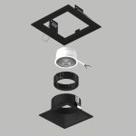 Встраиваемый светильник Lightstar Domino (214517+214507+214007) D51707BMOD