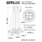 Подвесная люстра Citilux Дуэт CL719680