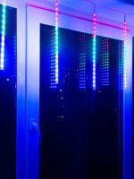 Уличная светодиодная гирлянда (11122) Uniel занавес Падающие звезды 220V разноцветный ULD-E2405-240/DTK MULTI IP44 METEOR