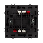 Механизм выключателя двухклавишный проходной Arlight SWT-NOBE-MKP2-SFPL-BK (230V, 10A) 054255