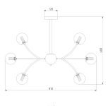 Люстра на штанге Eurosvet Astro 30179 матовое золото