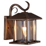 Уличный настенный светильник Reluce 08287-9.2-001U BKG