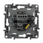 Выключатель одноклавишный Legrand Etika 10A 250V с подсветкой белый 672203