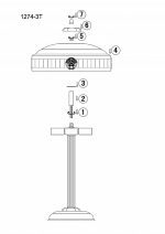 Настольная лампа Favourite Cremlin 1274-3T