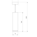 Подвесной светильник Eurosvet Topper DLR023 12W 4200K хром матовый