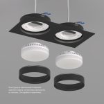 Встраиваемый светильник Denkirs Flat DK2092-BK