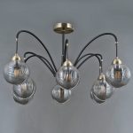 Люстра на штанге Illumico IL0433-8PSQ-79 BK AB