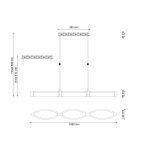 Подвесной светодиодный светильник Lucia Tucci Modena 172.2 LED