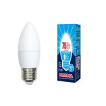 Лампа светодиодная (UL-00003806) Volpe E27 9W 4000K матовая LED-C37-9W/NW/E27/FR/NR