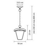 Уличный светодиодный светильник Lightstar Lampione 375070