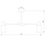 Люстра на штанге Eurosvet Vegga 70160/8 хром