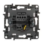 Переключатель одноклавишный Legrand Etika с подсветкой 10A 250V антрацит 672615