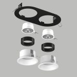 Встраиваемый светильник Lightstar Domino (214657+214606+214606+214007+214007) D6570606BMOD