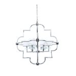 Подвесная люстра Lumina Deco Baltimore LDP 8020-6 CHR+WT