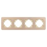 Рамка на 4 поста алюминиевая Arlight FRM-AKIRY-AL-4-GD 049733