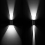 Уличный настенный светильник Arlight LGD-WALL-VARIO-S104x129-2x6W Day4000 (GR, 1-80 deg) 029794