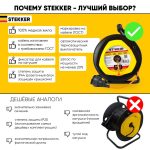 Удлинитель на пластиковой катушке Feron STD02-11-50 39636